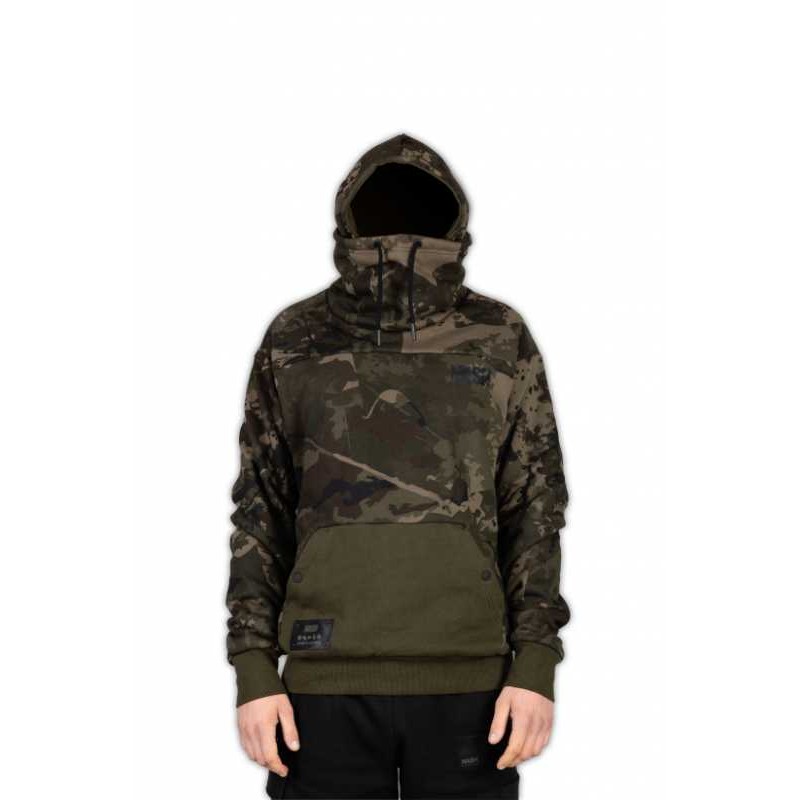 SWEAT A CAPUCHE SNOOD VERT/CAMO XL
